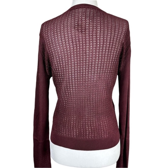 Free People H20 Crew Pullover Raw Garnet Size Medium - Picture 11 of 14